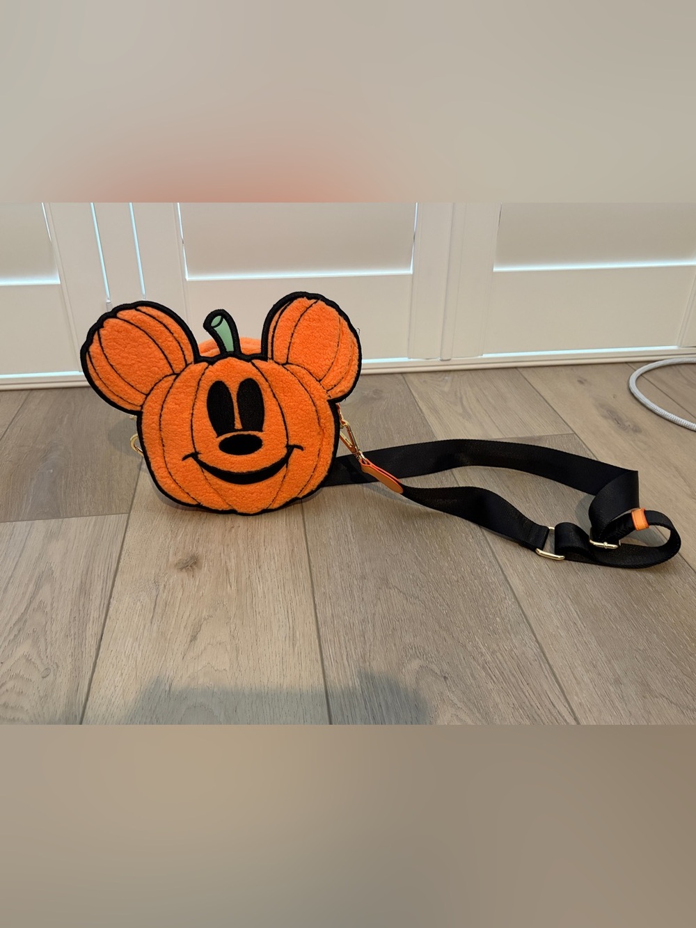 Stoney Clover Lane Mickey Mouse Pumpkin Crossbody Bag - Say Boo! - Picture 3 of 11